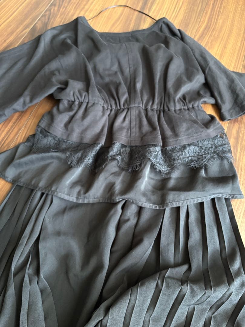 【美品】GU 黒半袖ロングワンピース GU✕UNDERCOVER — image 5