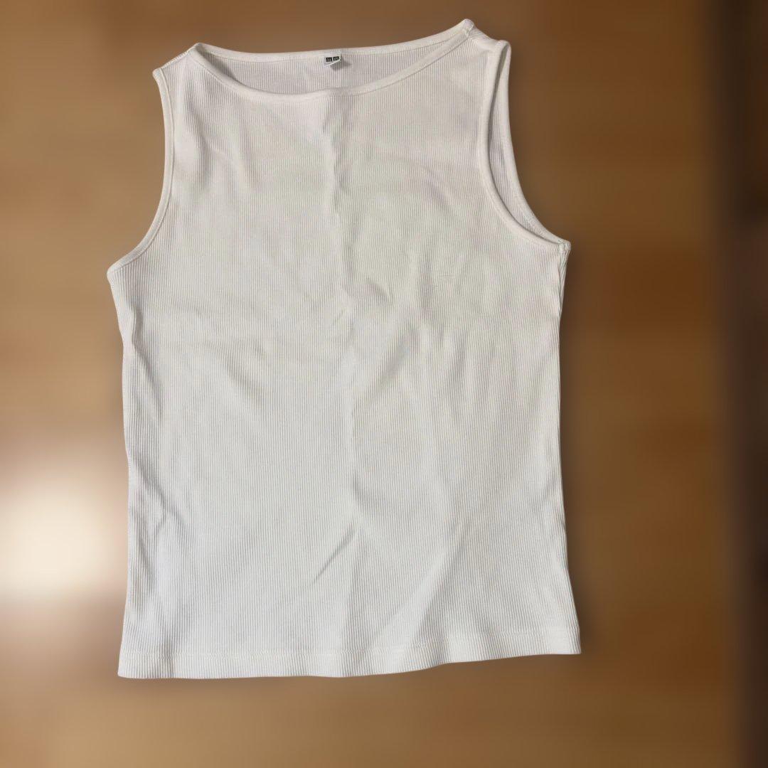リブボートネックノースリーブT — image 2