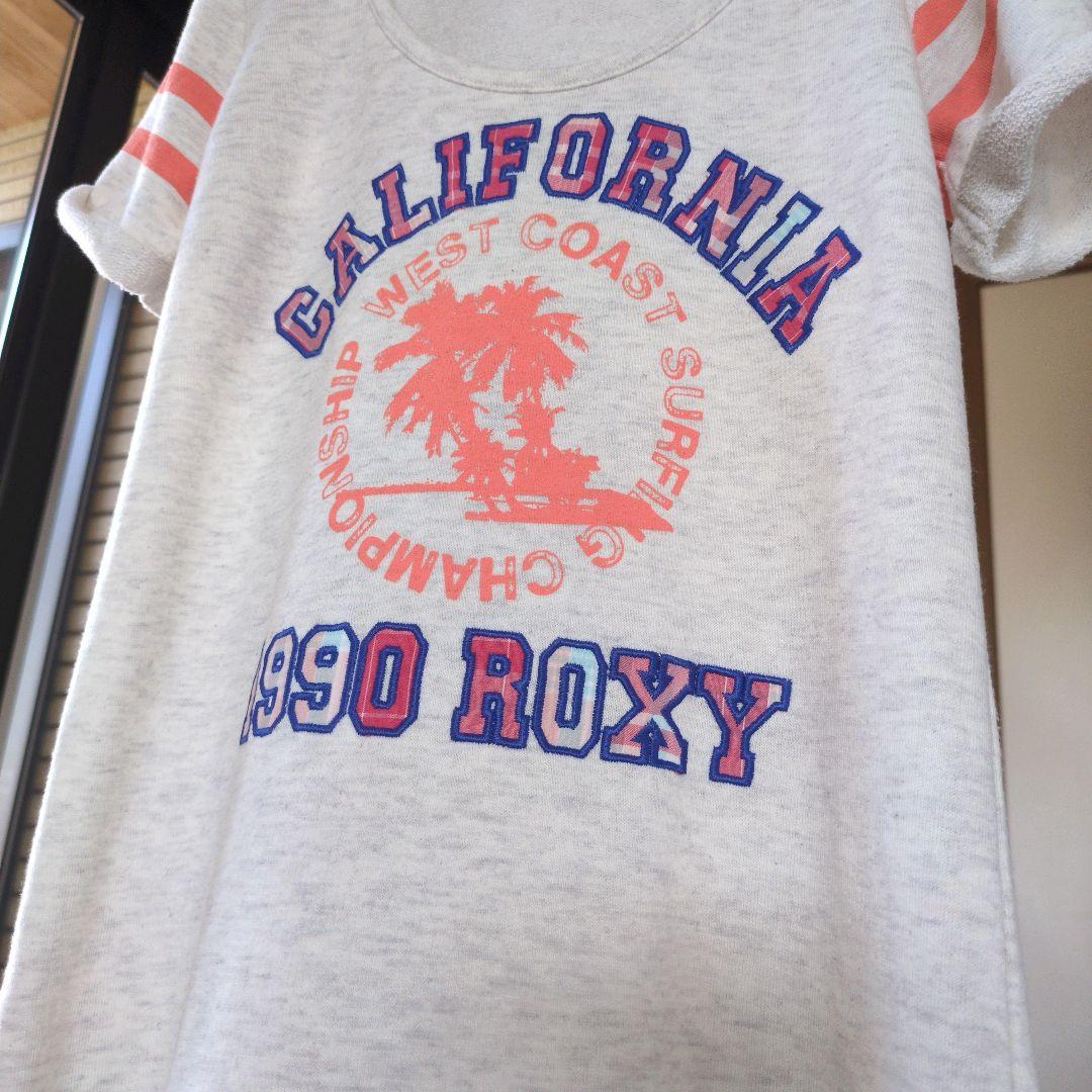 ROXY フード付き 半袖 ロングワンピース S — image 4