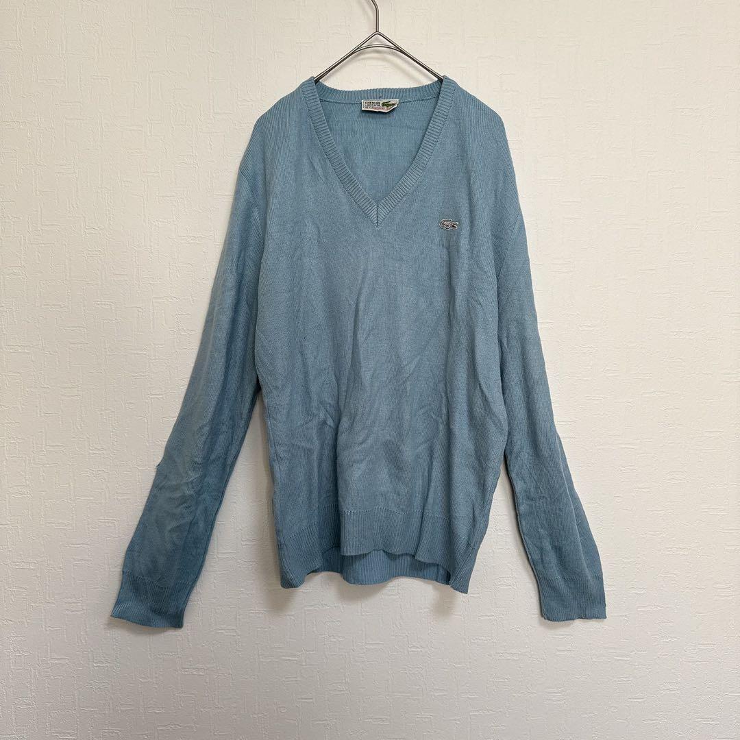 【CHEMISE LACOSTE ラコステ】　ワンポイント刺繍　Vネックニット — image 2