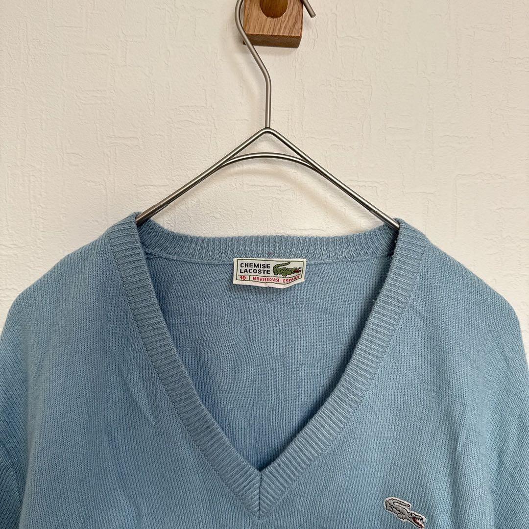 【CHEMISE LACOSTE ラコステ】　ワンポイント刺繍　Vネックニット — image 3