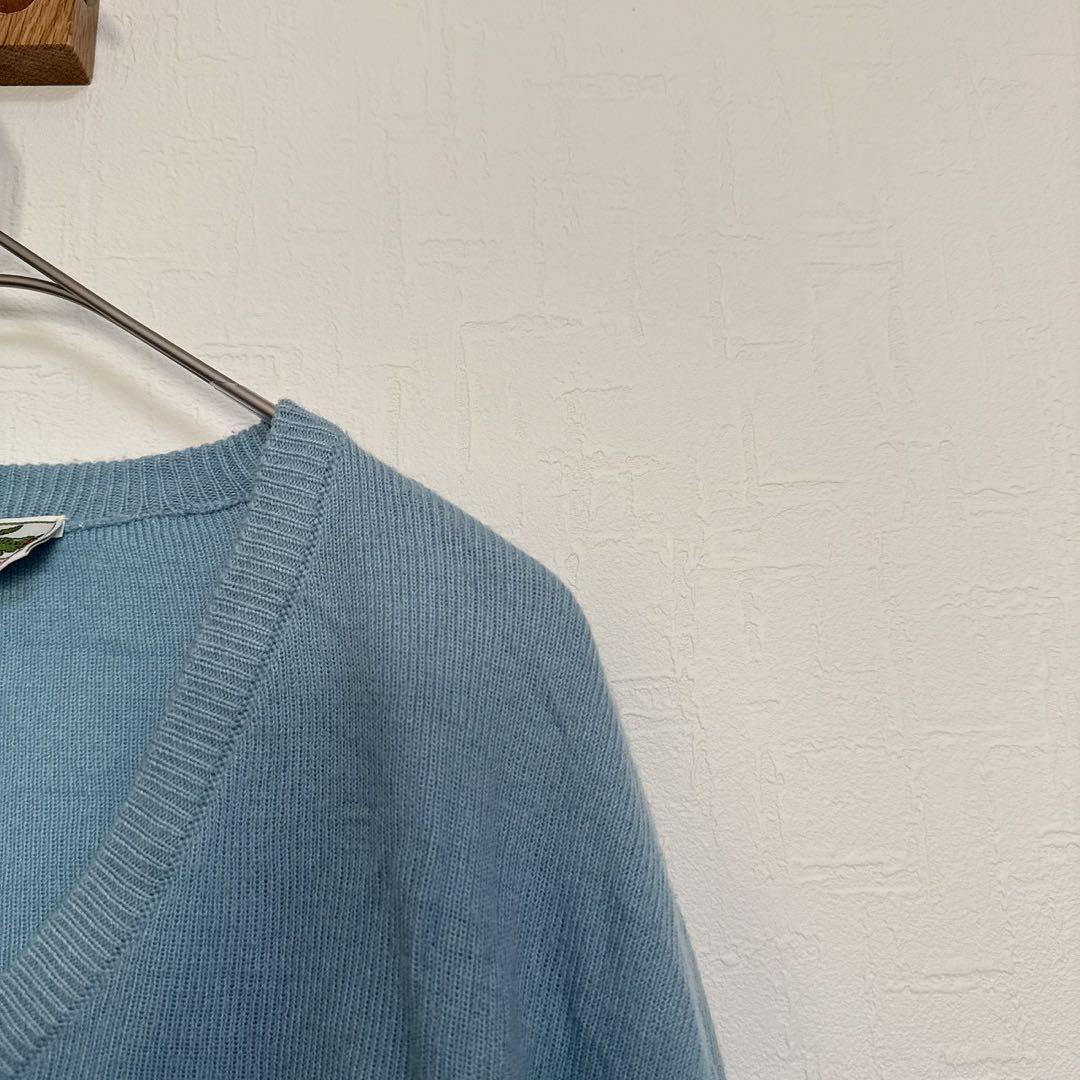 【CHEMISE LACOSTE ラコステ】　ワンポイント刺繍　Vネックニット — image 4
