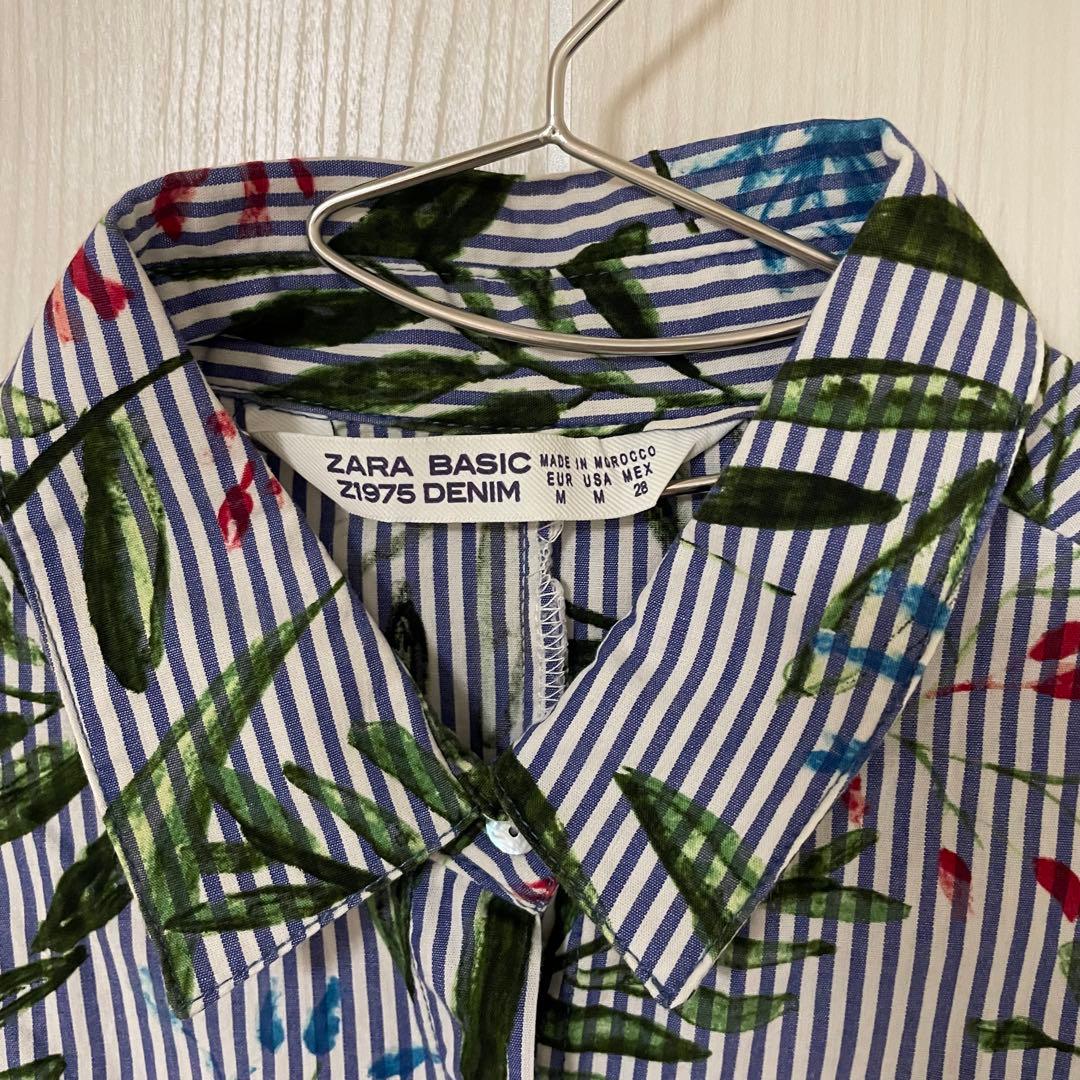 ZARA BASIC ワンピース ボタニカル M — image 4