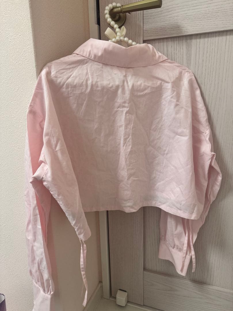 shrita ピンク　ブラウス　ミニ丈　キッズ — image 3