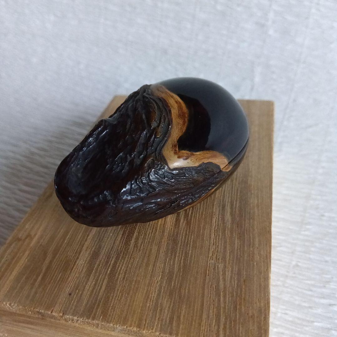 茶道具　香合　乾漆　茄子 — image 3