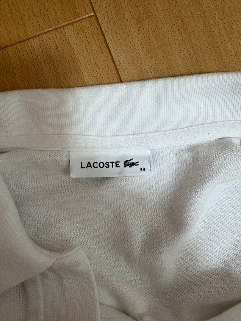 LACOSTE 半袖 ポロシャツ ホワイト サイズ38 — image 3