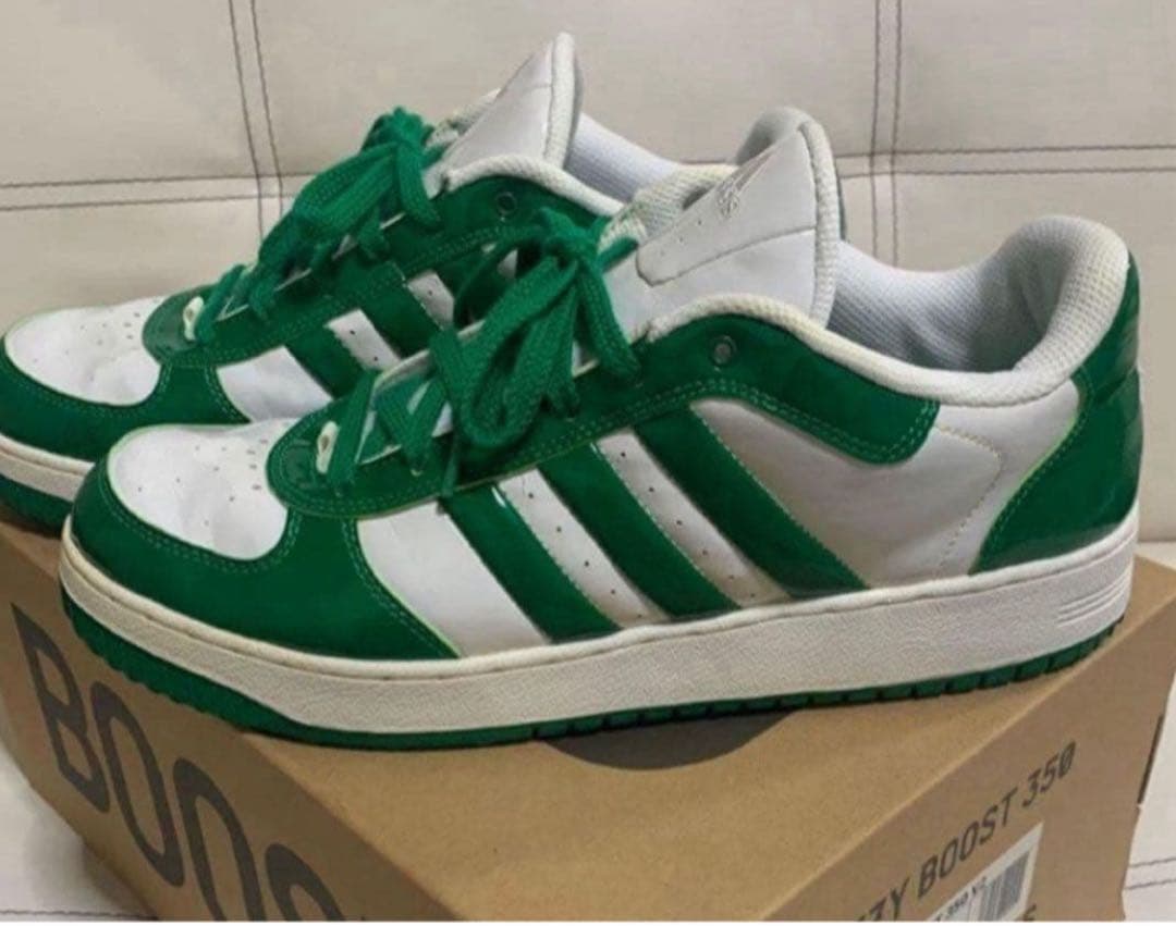 アディダス　メンズスニーカー　白&緑　28.0 MENS — image 2