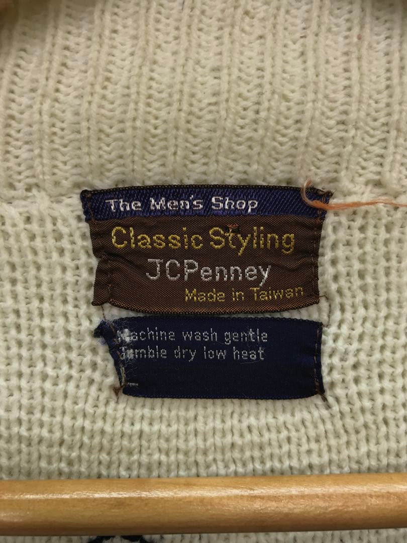 台湾製 古着 JCPenney アーガイル柄 ジャガード ニット セーター — image 2