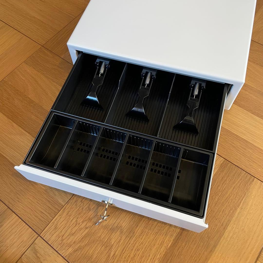 【美品】セイコーインスツル　エアレジ対応キャッシュドロアーDRW-A01-W — image 2