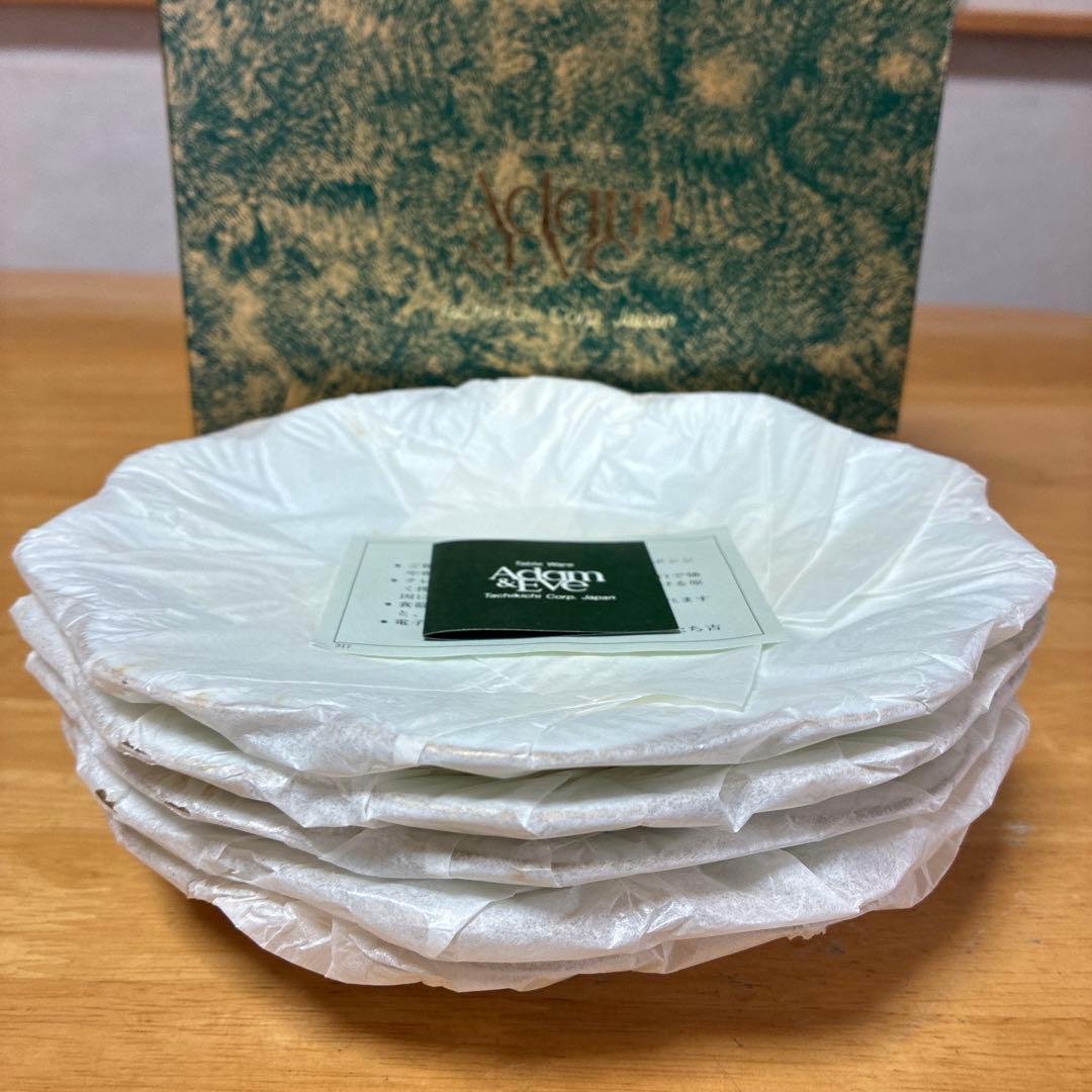 たち吉　橘吉　Adam＆EVe 中皿　パン皿　白磁　10枚セット — image 5