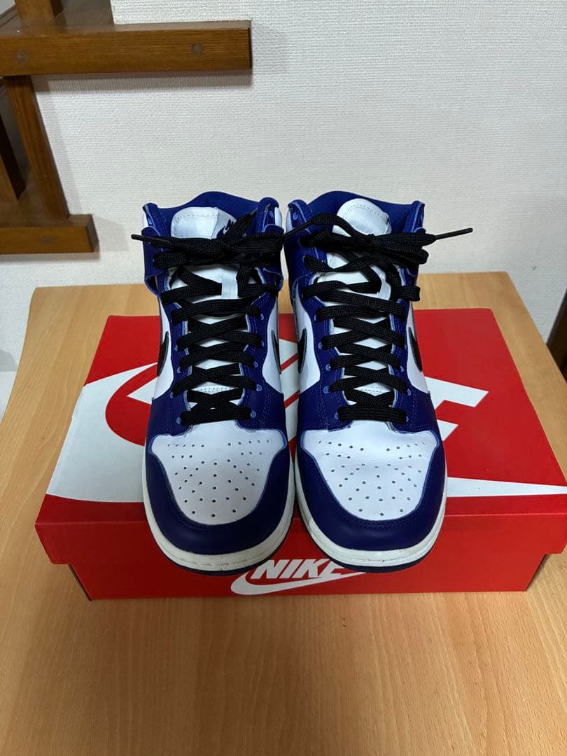 美品！NIKE ウィメンズ ダンク ハイ ディープロイヤルブルー 23.5cm — image 2