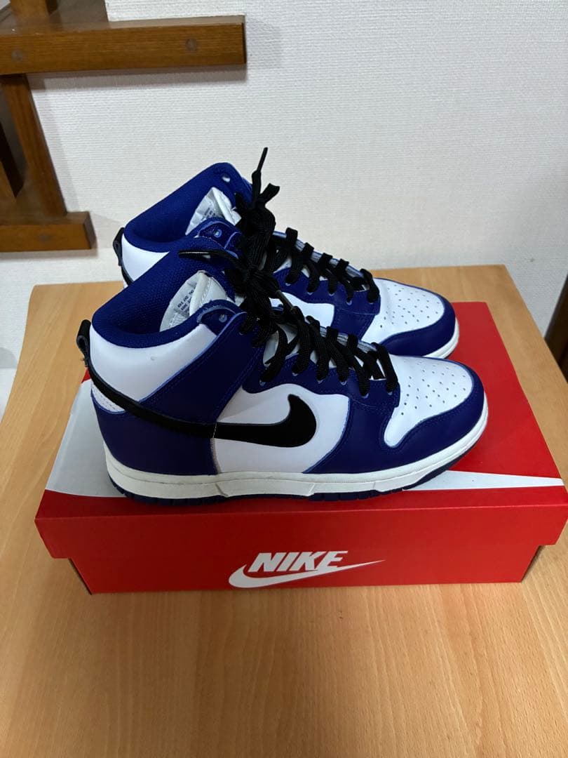 美品！NIKE ウィメンズ ダンク ハイ ディープロイヤルブルー 23.5cm — image 3