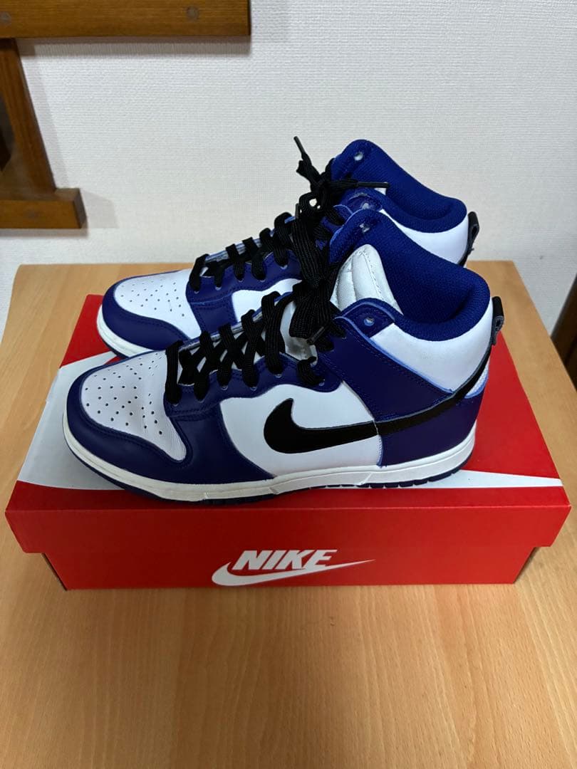 美品！NIKE ウィメンズ ダンク ハイ ディープロイヤルブルー 23.5cm — image 4
