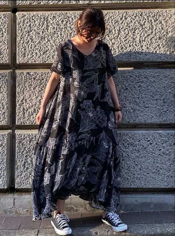 新品タグ付き CREDONA クレドナ リバーシブルボタニカルOP — image 2