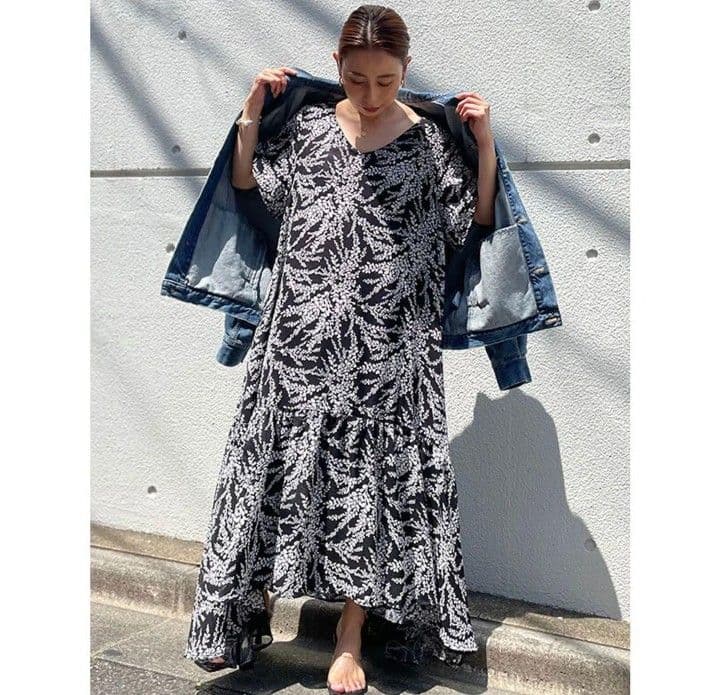 新品タグ付き CREDONA クレドナ リバーシブルボタニカルOP — image 5