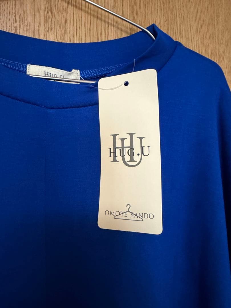 HUG.U 長袖 カットソー ブルー Fサイズ 新品 — image 2