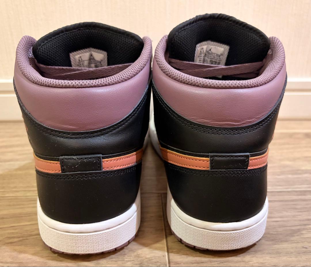 『美品』 NIKEエアジョーダン1 MID スカイJモーブ/スカイJオレンジ" — image 5