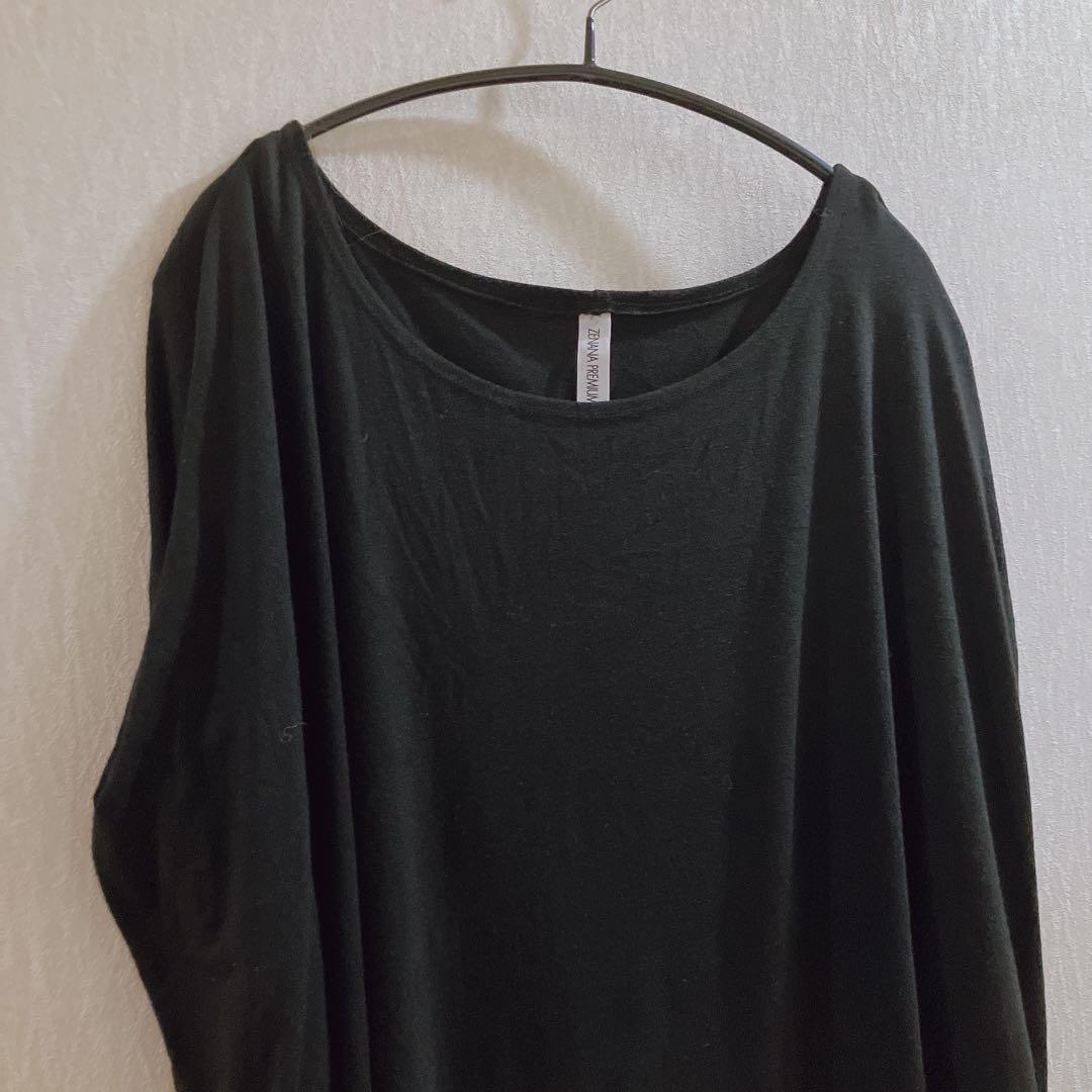 ZENANA PREMIUM 【L】黒 半袖 / 七分袖 チュニック — image 3