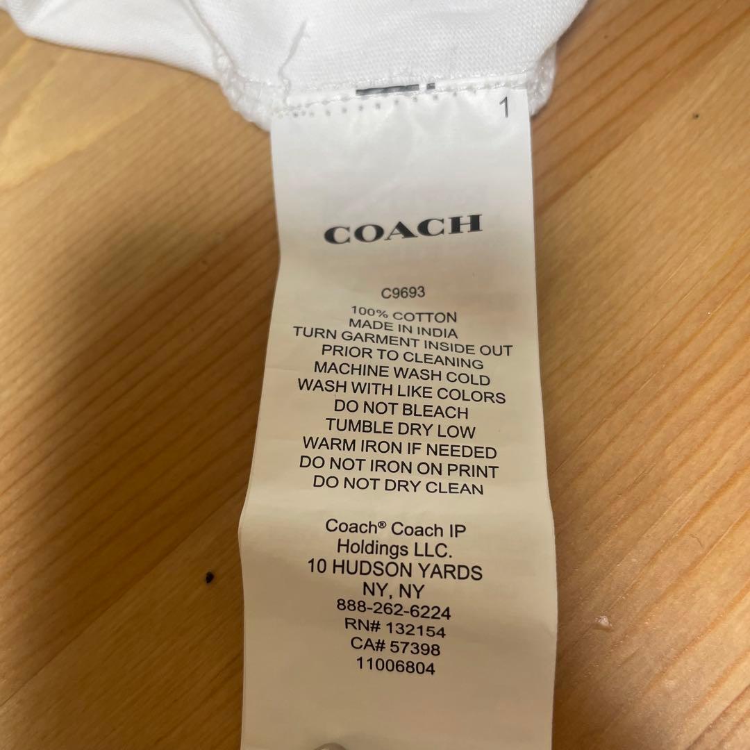 COACH エッセンシャルTシャツ M ロゴ 白 ホワイト — image 5