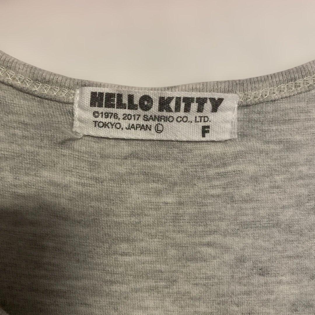 Hello Kitty ロング丈 半袖 ワンピース グレー F — image 2