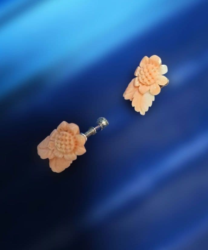 珊瑚花の形状 イヤリング — image 2
