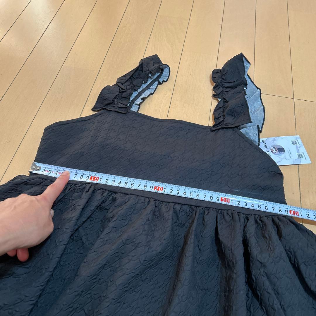 新品未使用Amista×ASAMIコラボ黒ペプラムビスチェLアミスター韓国 — image 3