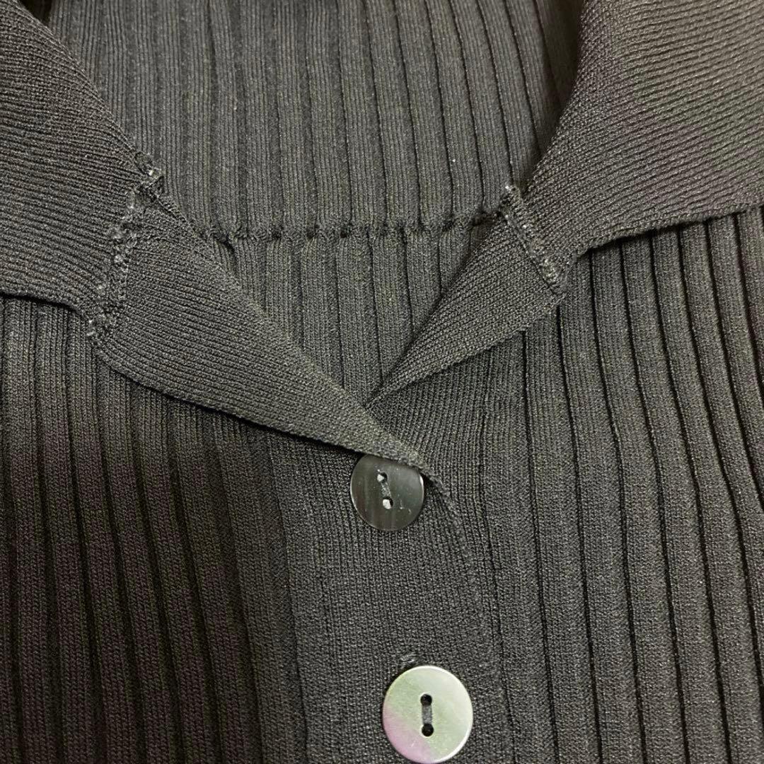 FRAY.ID ポロカラーニットワンピース 黒 ブラック 七分丈 — image 5