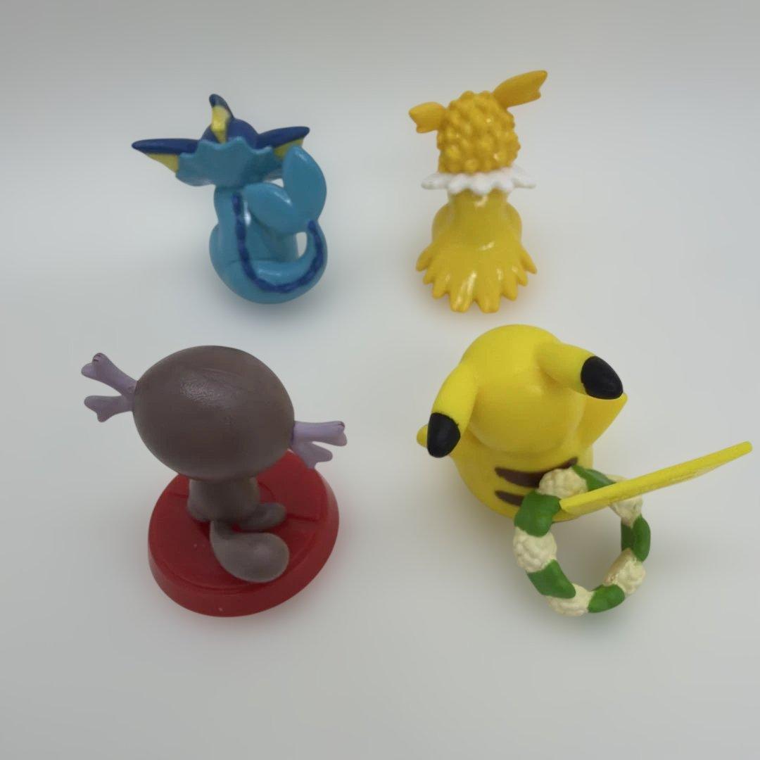 ポケモン ミニフィギュア 4個セット シャワーズ サンダース ウパー ピカチュウ — image 2