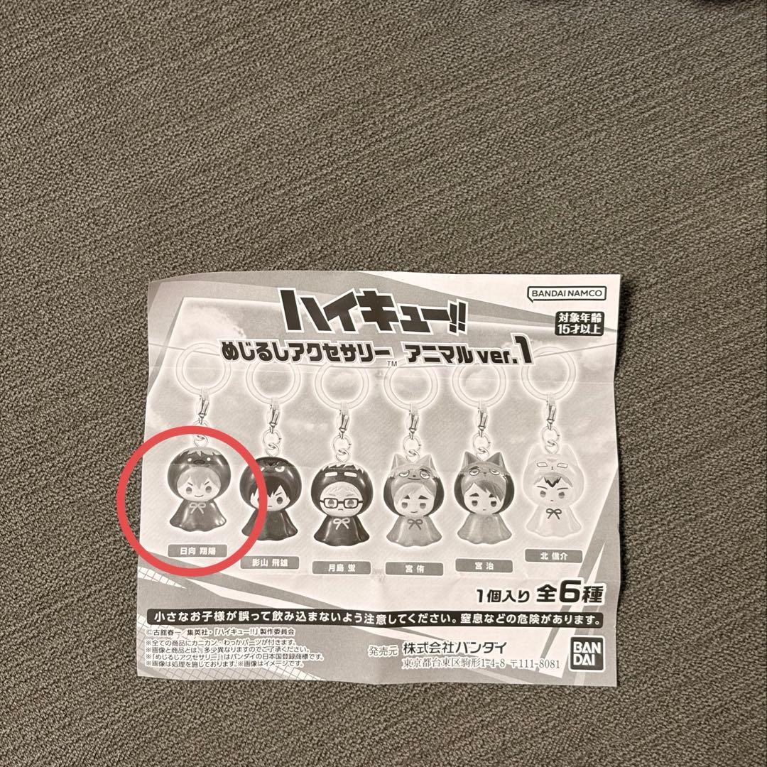 ハイキュー!! めじるしアクセサリー アニマルver.1 日向翔陽 — image 3
