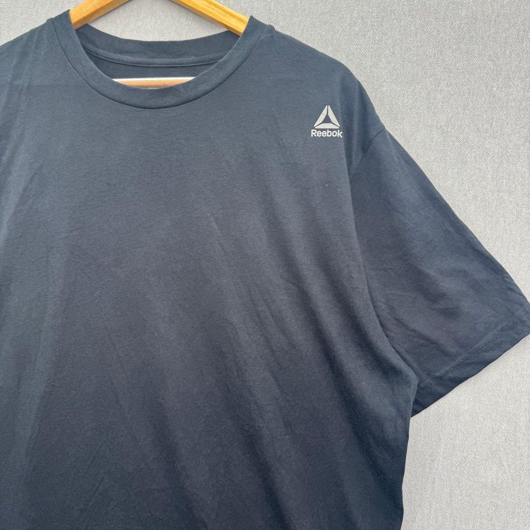 US古着 ワンポイント Reebok Tシャツ ブラック XL — image 2