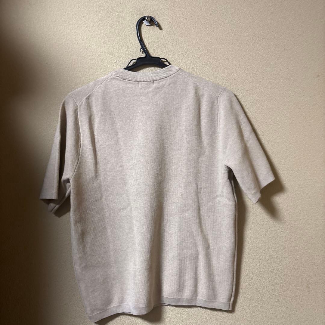 UNIQLO ウォッシャブルミラノリブニットTシャツ 31 BEIGE — image 2