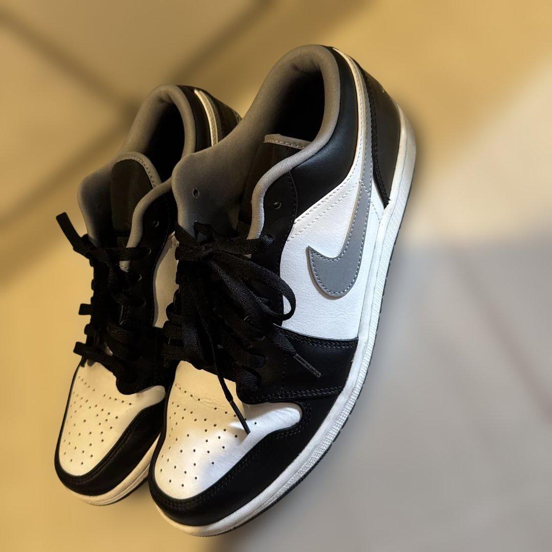NIKE Air Jordan 1 Low Black White Grey — image 2
