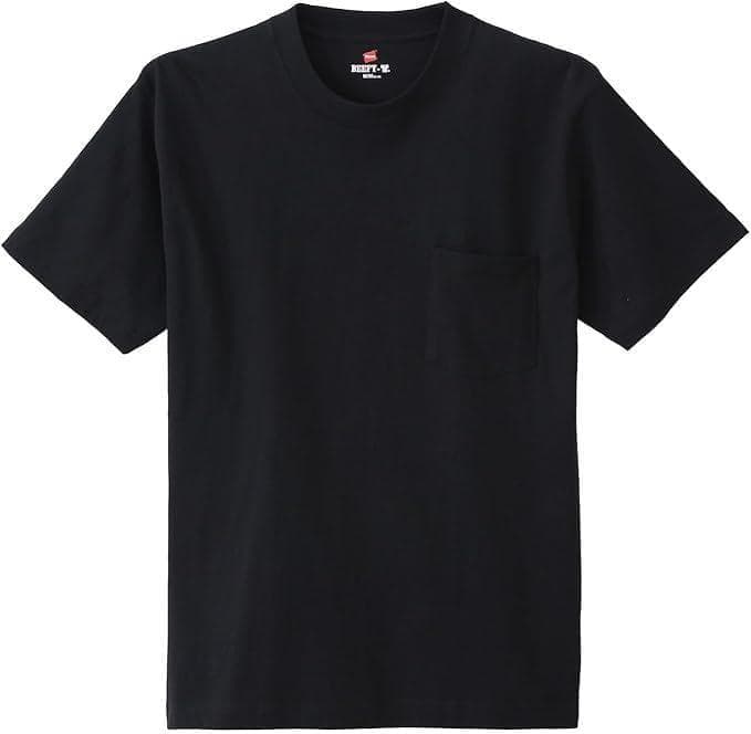 【 新品・未開封 】Hanes BEEFY ポケット付き 半袖Tシャツ S 黒 — image 2