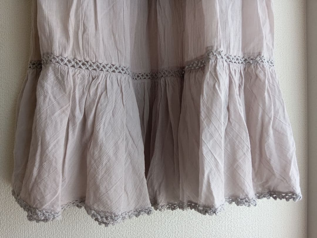 インポート シフォンマキシワンピース サイズ FREE — image 4