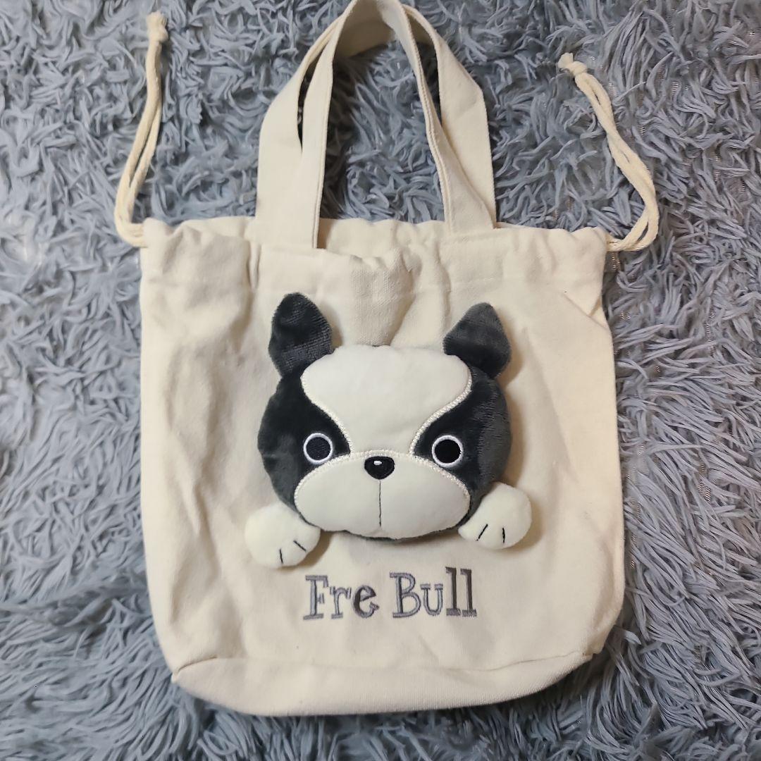 【新品未使用】Fre Bull フレンチブルドッグ 巾着トートバッグセット — image 2