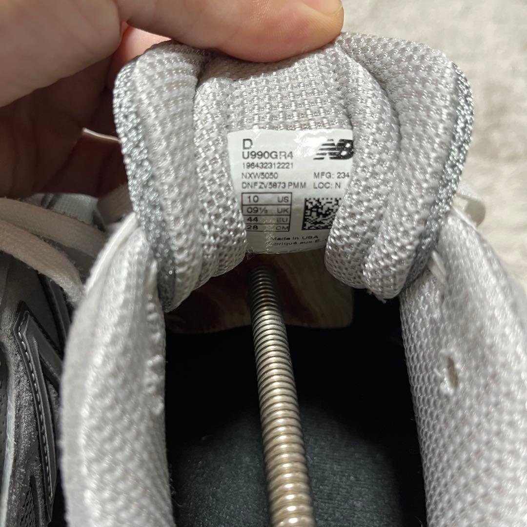 極美品 28㎝ NewBalance 990v4 U990GR4 — image 3