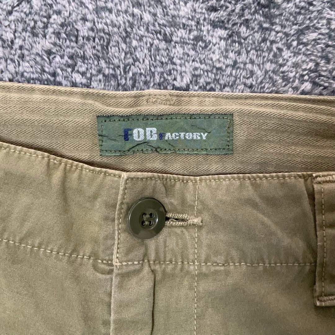 FOB FACTORY カーゴパンツ オリーブ　Lサイズ — image 2