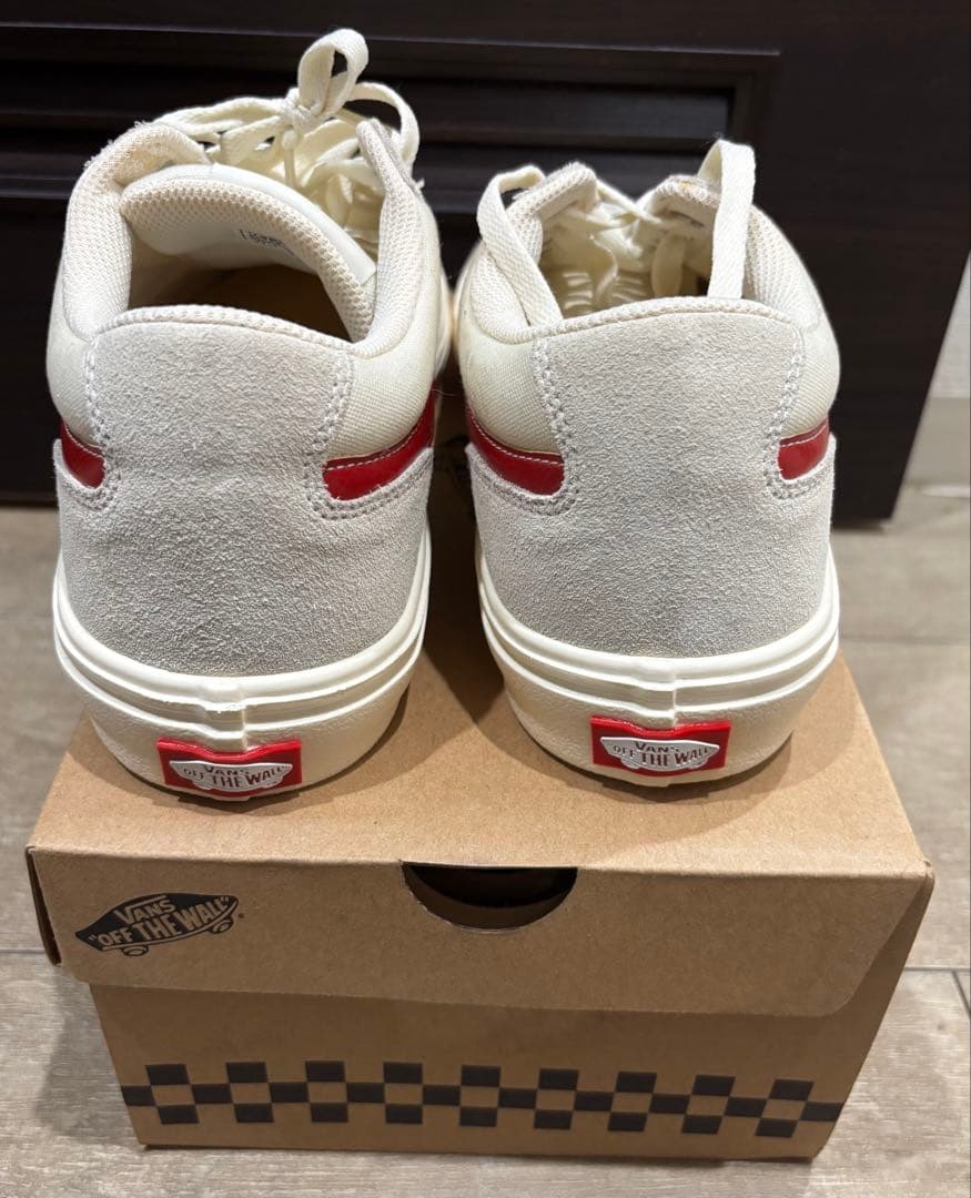 VANS スニーカー ホワイト レッド — image 3