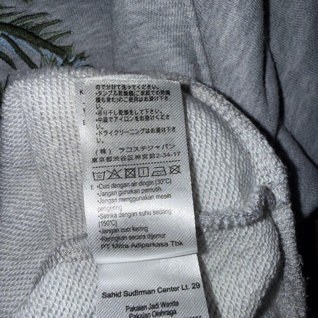 LACOSTE ラコステ 半袖スウェット グレー 36 — image 5