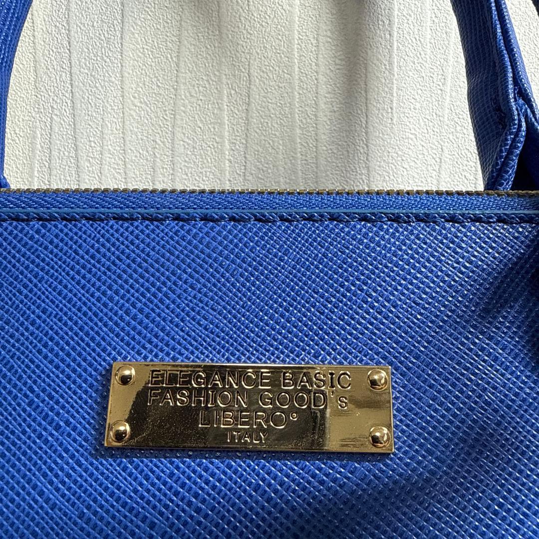 LIBERO ITALY ハンドバッグ ブルー ストラップ無 — image 2