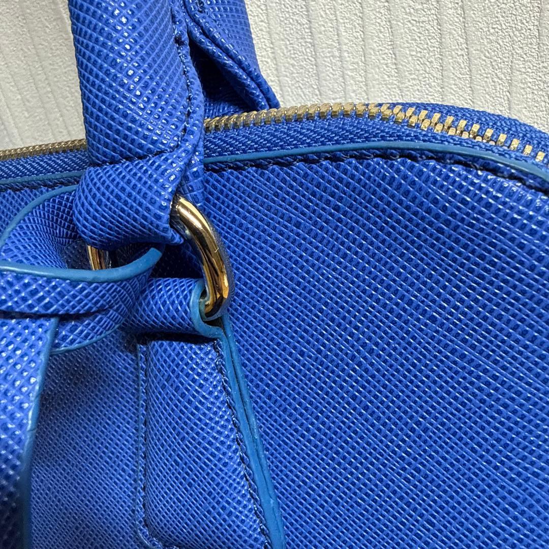 LIBERO ITALY ハンドバッグ ブルー ストラップ無 — image 3