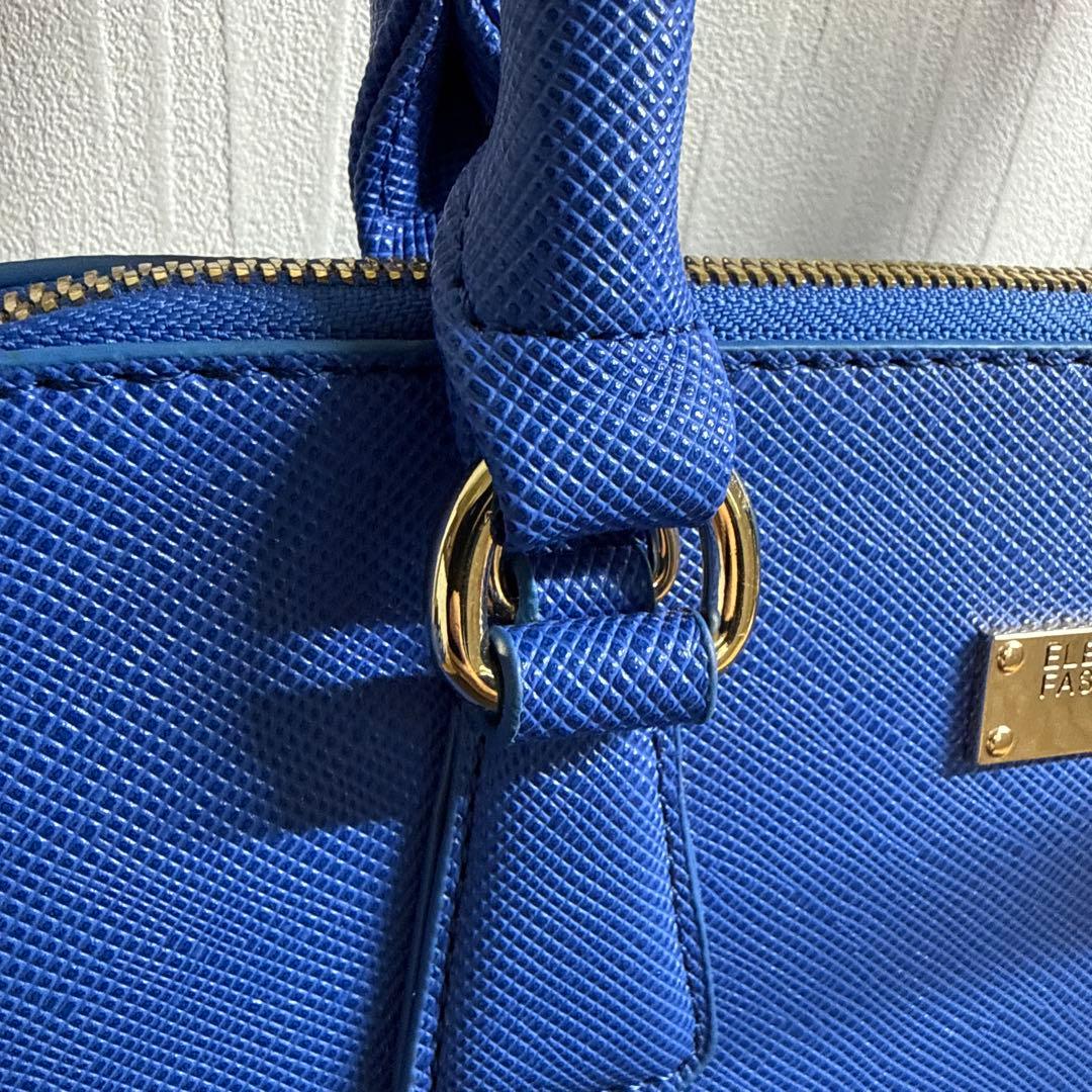 LIBERO ITALY ハンドバッグ ブルー ストラップ無 — image 4