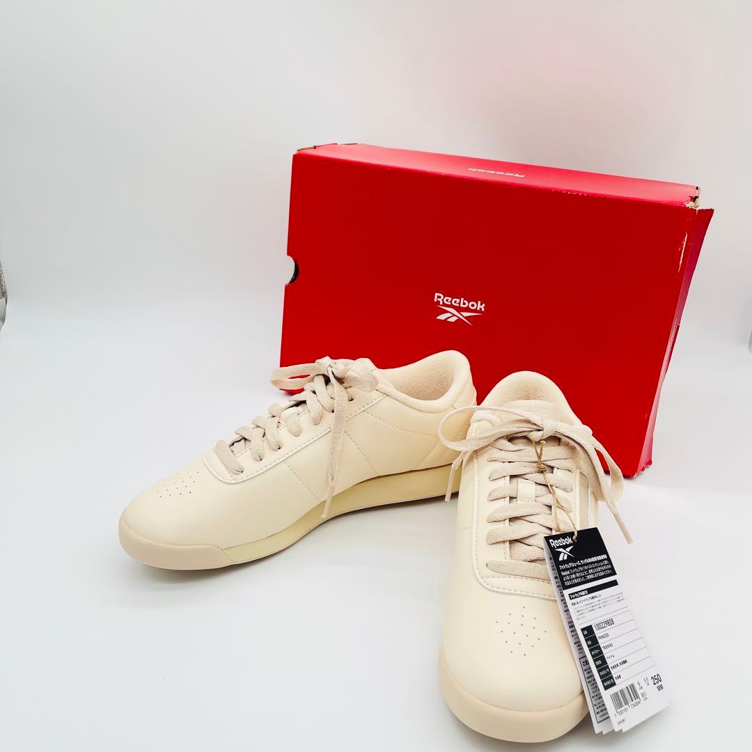 【25.0】Reebok PRINCESS ホワイト スニーカー 新品 — image 2
