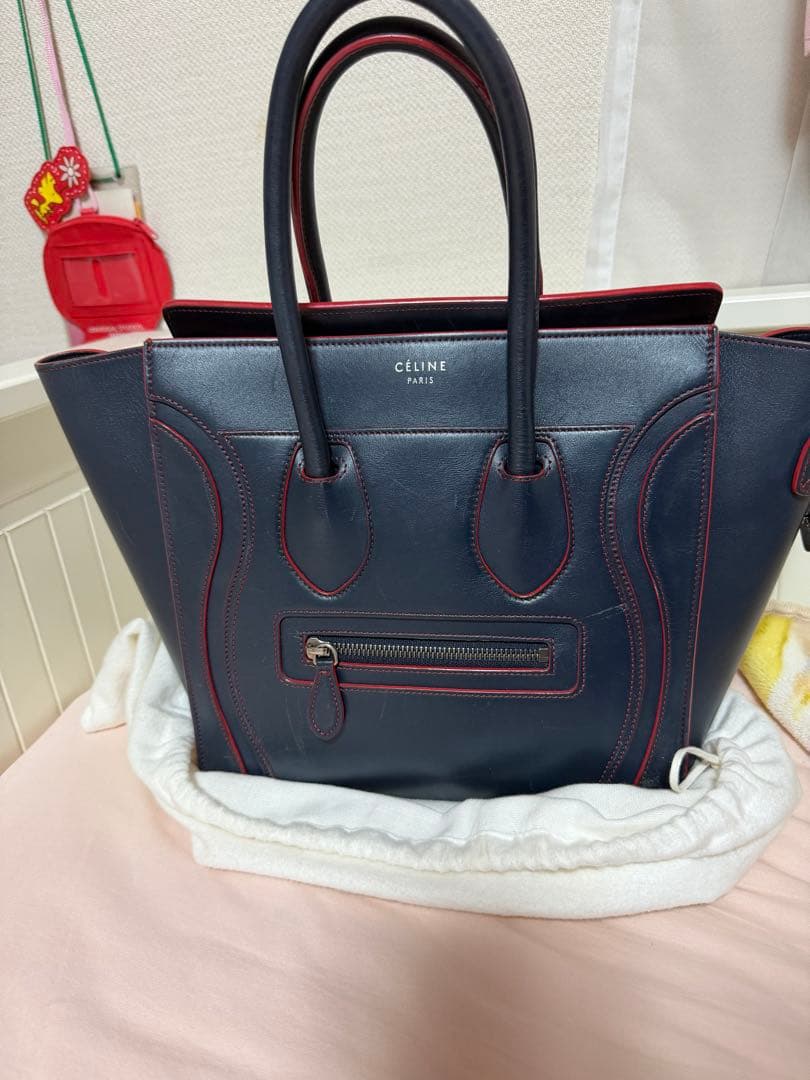 CELINE セリーヌ ラゲージ ハンドバッグ ネイビー — image 2