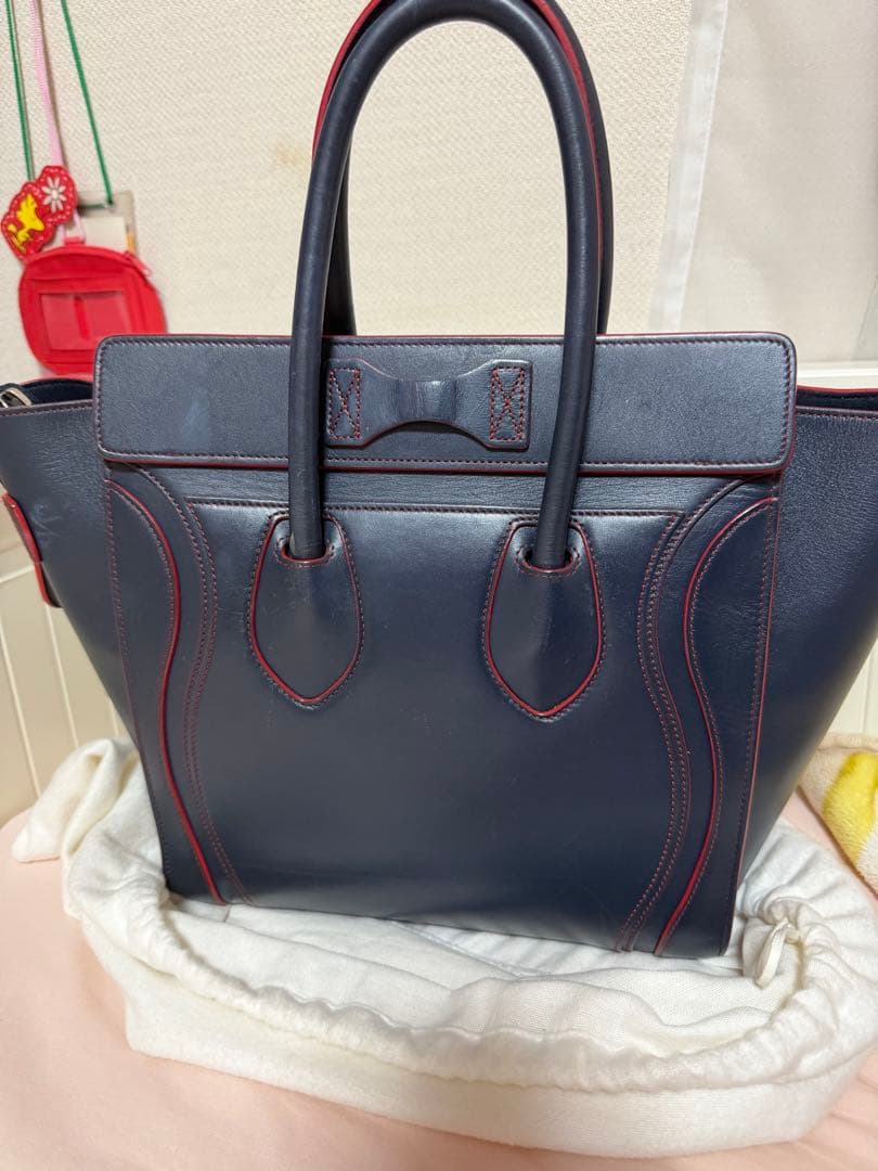CELINE セリーヌ ラゲージ ハンドバッグ ネイビー — image 3