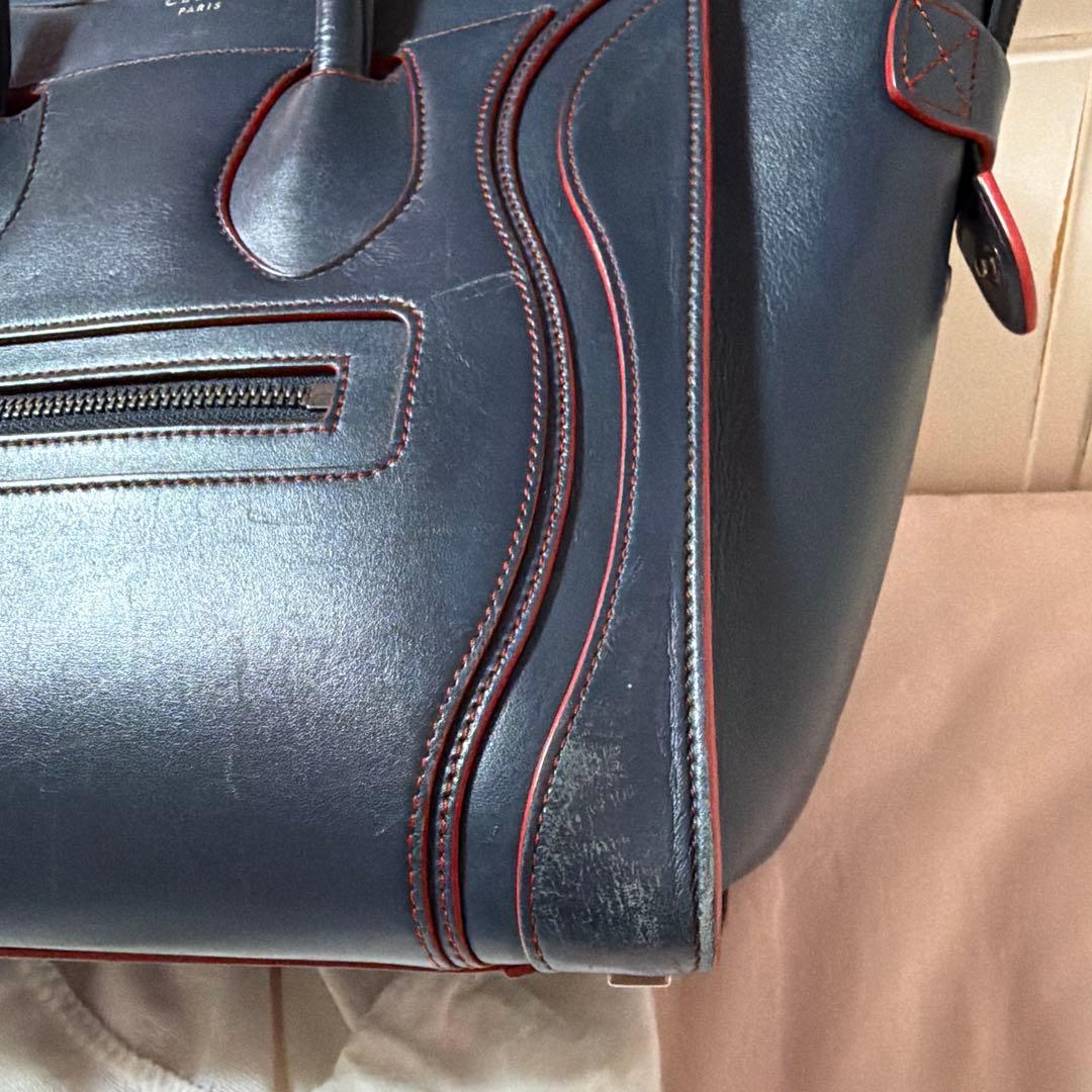 CELINE セリーヌ ラゲージ ハンドバッグ ネイビー — image 5