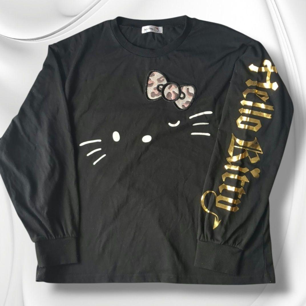 ✨Hello Kitty✨　ハローキティ　長袖 カットソー　ロンT　ブラック　M — image 2