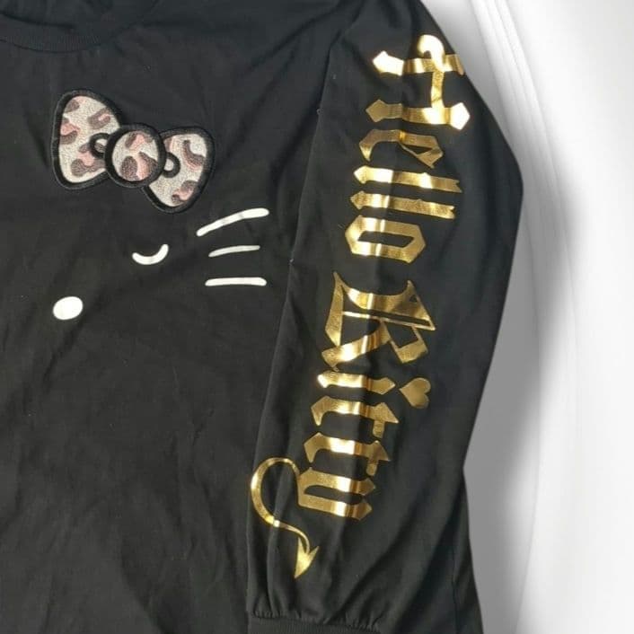 ✨Hello Kitty✨　ハローキティ　長袖 カットソー　ロンT　ブラック　M — image 3