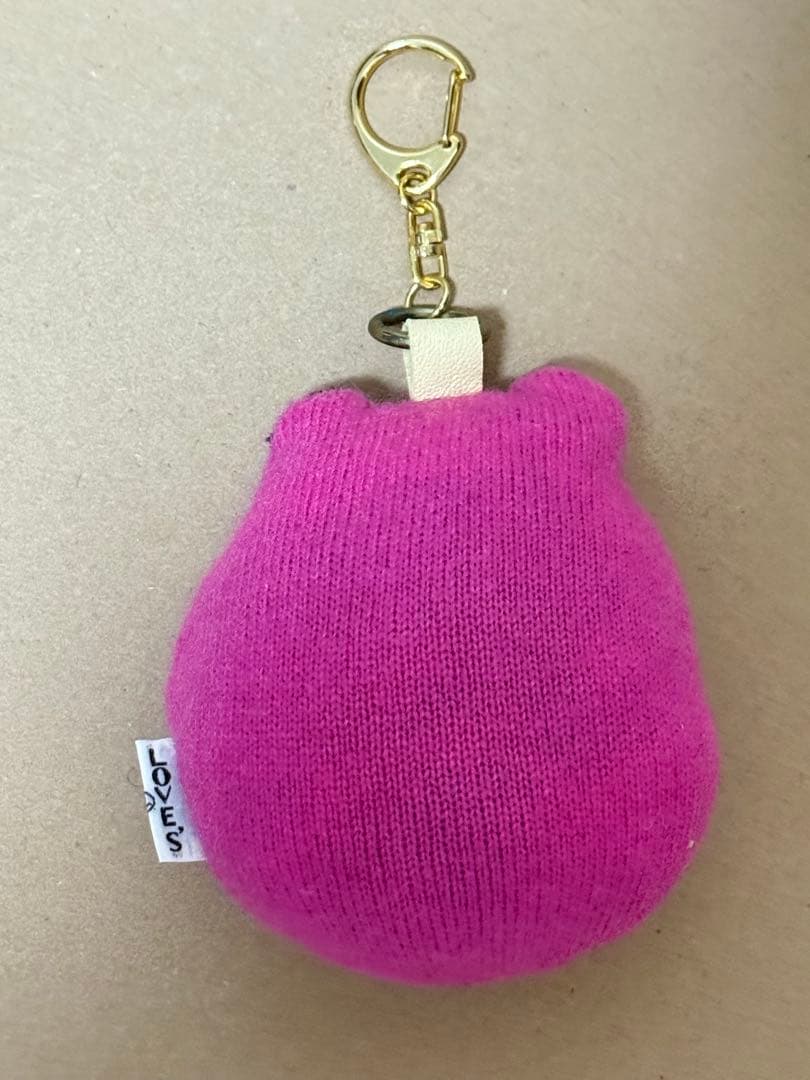 A LOVE MOVEMENTカシミヤ カエルキーホルダー THANKS ピンク — image 2