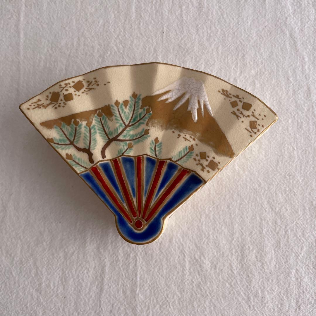 扇面富士 香合 共箱入り — image 2